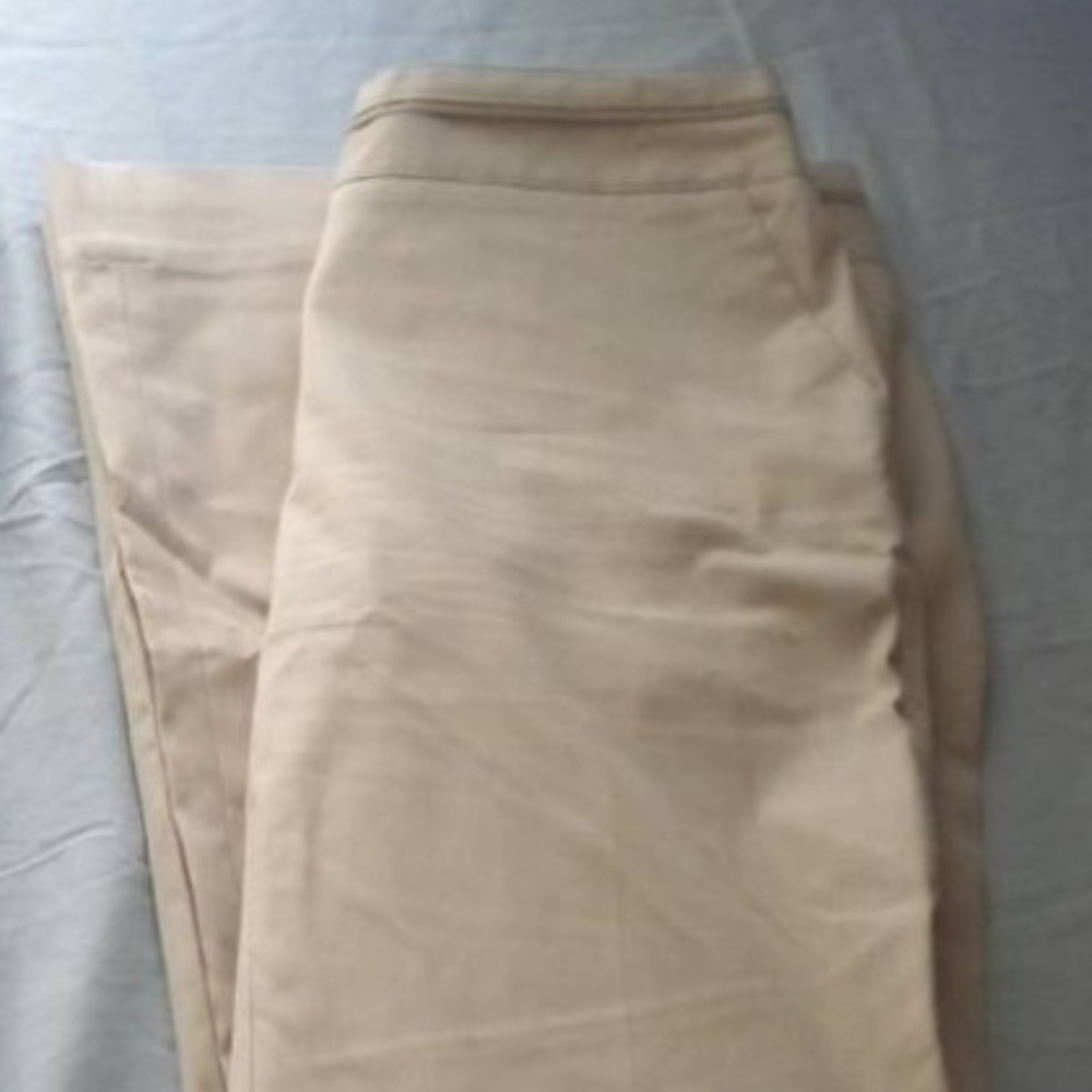 Light tan/brown pinstripe pants